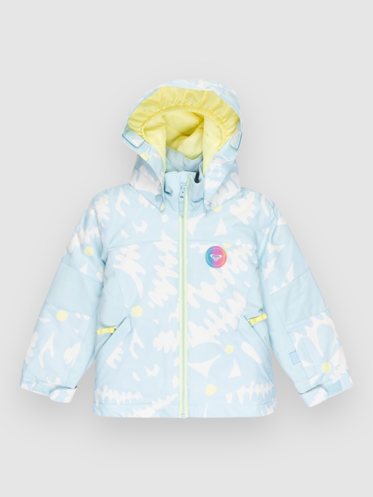 

Куртка для сноуборда Roxy Snowy Tale Kids Jacke, ice blue big flower, Белый, Куртка для сноуборда Roxy Snowy Tale Kids Jacke, ice blue big flower