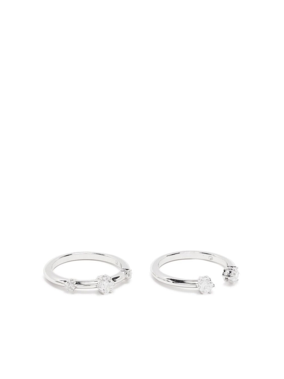 

Комплект колец Constella с кристаллами Swarovski, серебряный