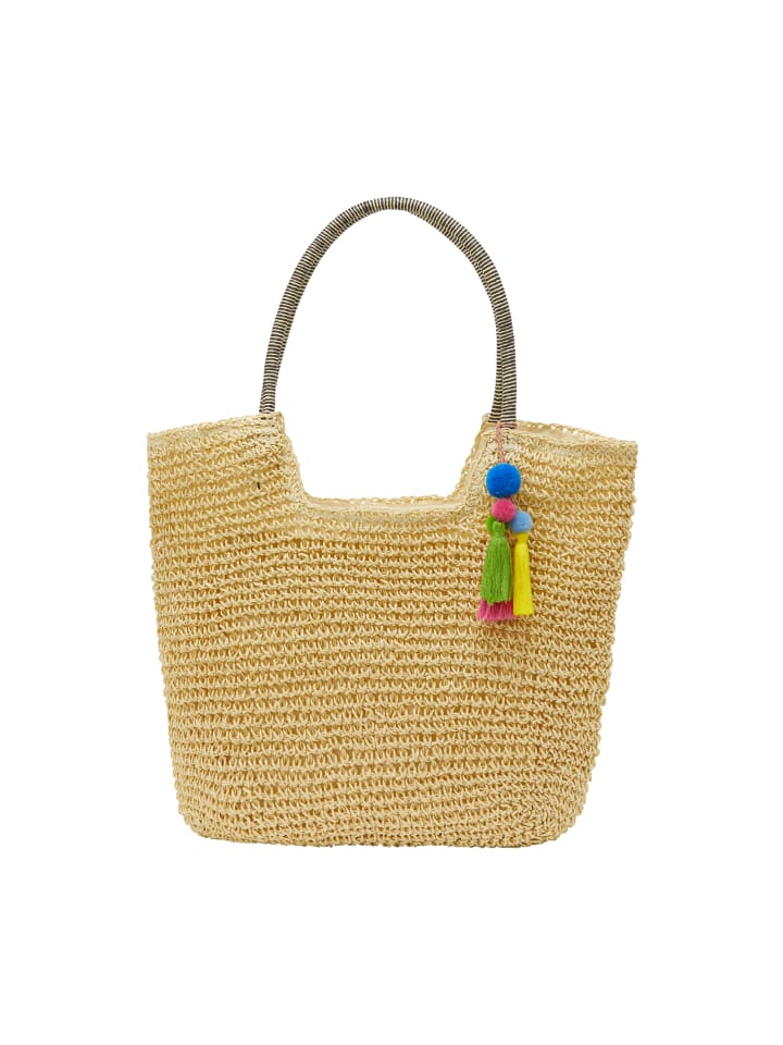 

Женская сумка-тоут бежевого цвета IZIA