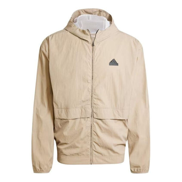 

Толстовка city escape full zip hoodie asia sizing Adidas, бежевый