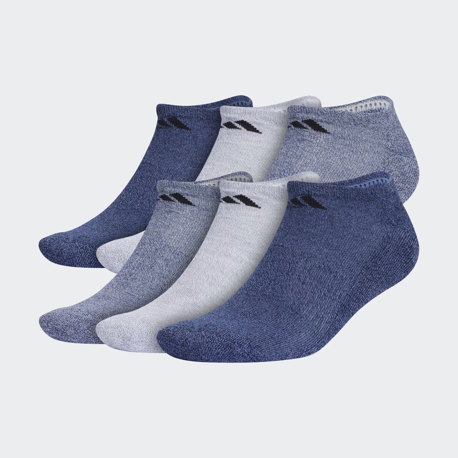 

Набор из 6 спортивных носков для неявки с мягкой подкладкой Adidas, цвет Light Blue/Collegiate Navy/Grey