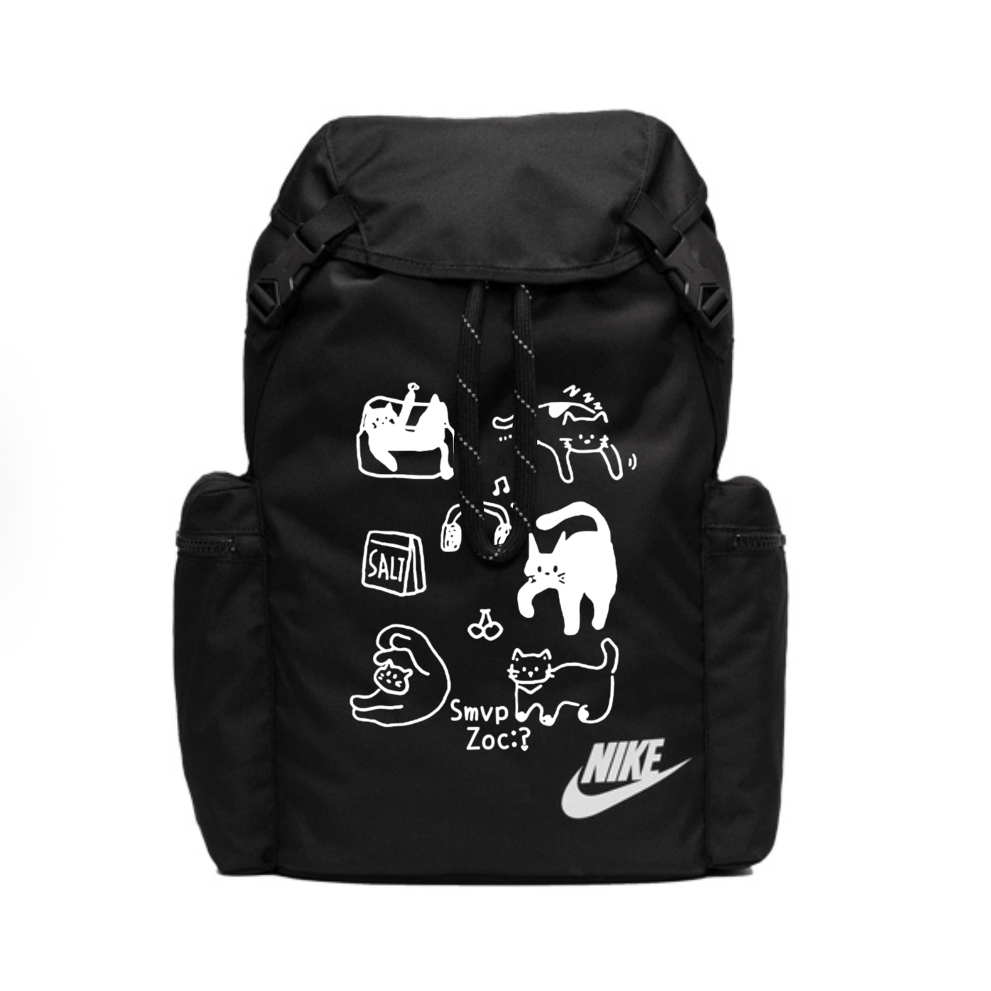

Nike Тканевый рюкзак унисекс черный, Graffiti
