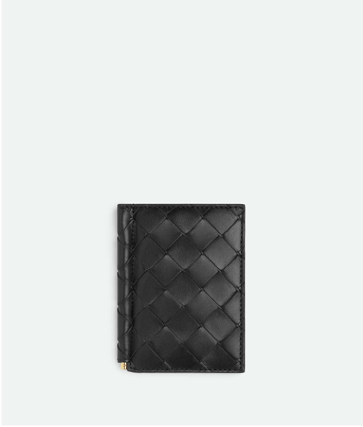 

Визитница с клапаном Intrecciato и зажимом для купюр Bottega Veneta, черный