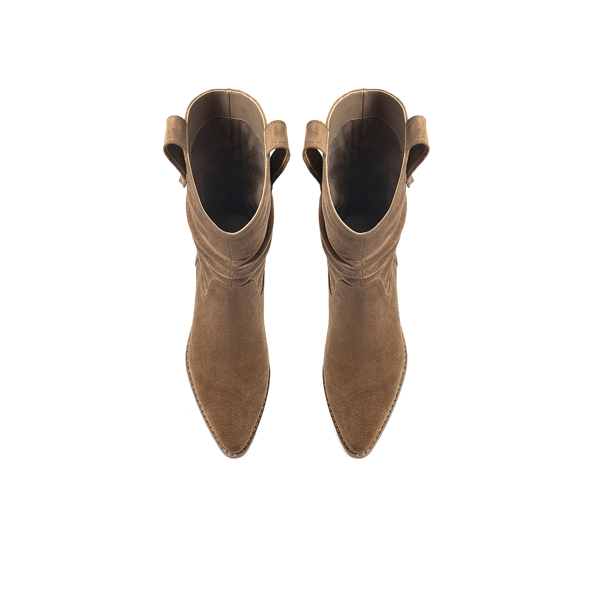 COMELY Женские полусапожки коричневые/абрикосовые, цвет Brown — фото 4