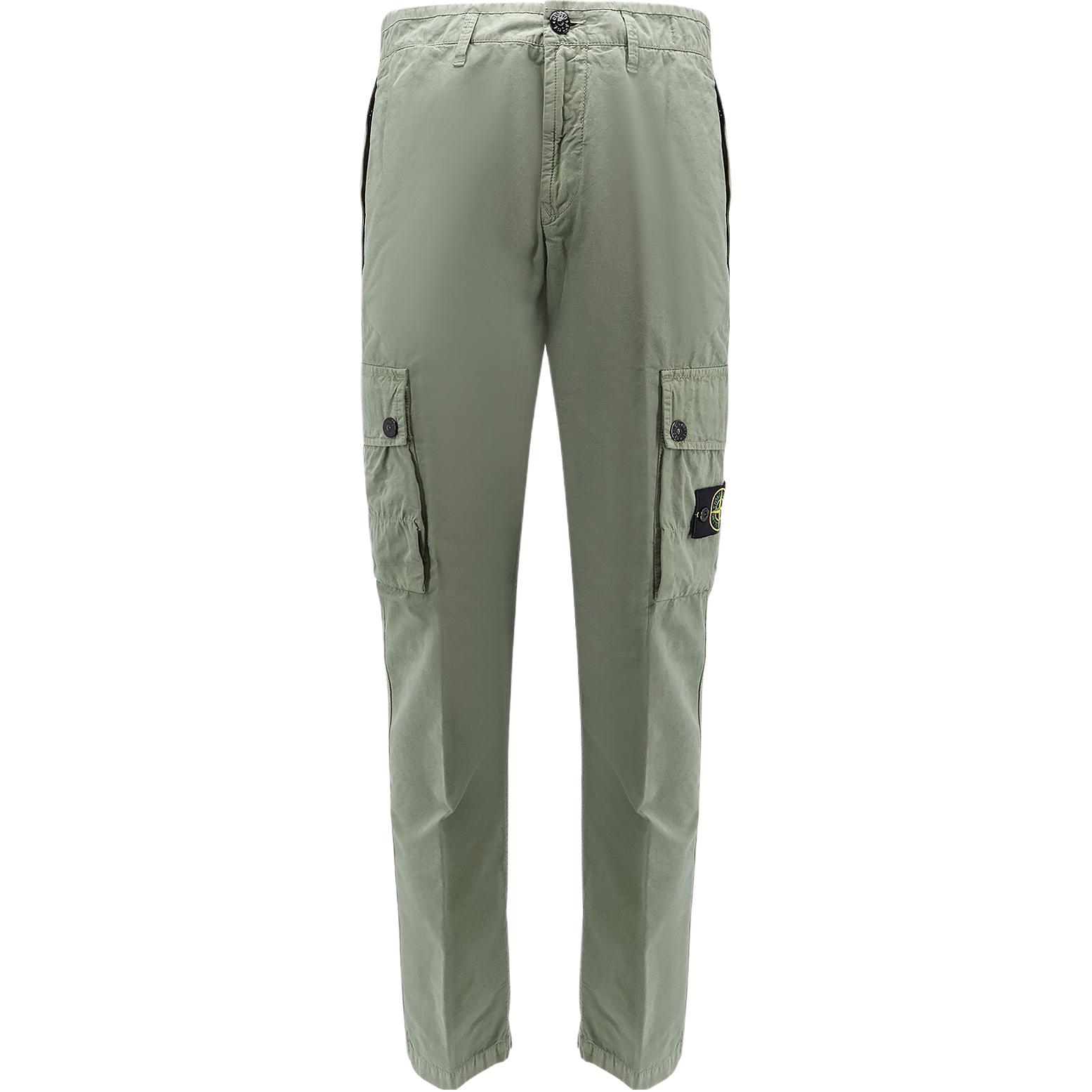 

Карго с логотипом на нашивке STONE ISLAND, светло-зеленый