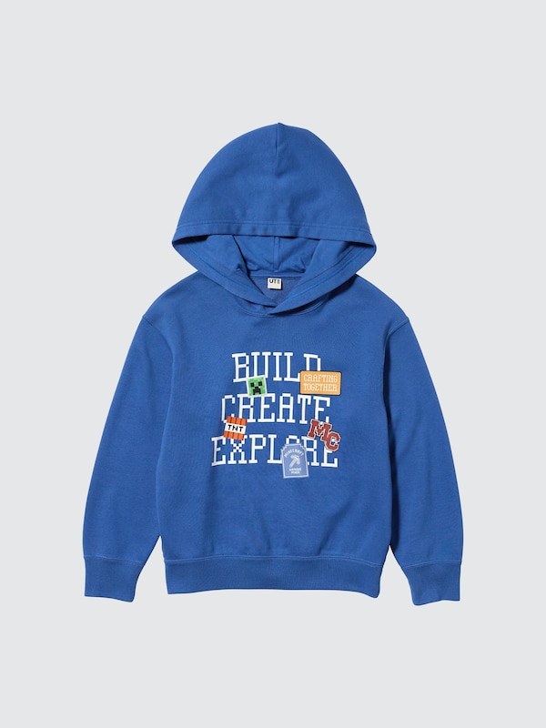 Толстовка UT Minecraft с графикой Uniqlo, 65 blue — фото 4