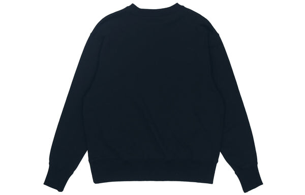 Толстовка Nike Sportswear Casual Sports Crew-neck 'All Black', черный — фото 2