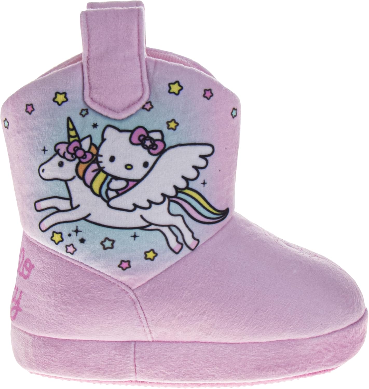 Тапочки Hello Kitty Sanrio Sweethearts Strawberry Shortcake Harry Potter для девочек и мальчиков, с котиком Kitty, домашние мягкие плюшевые тапочки для детей. Размеры: 5-10 для малышей, 11-13 для маленьких детей, 2-5 для старших детей Josmo, роз... — фото 2