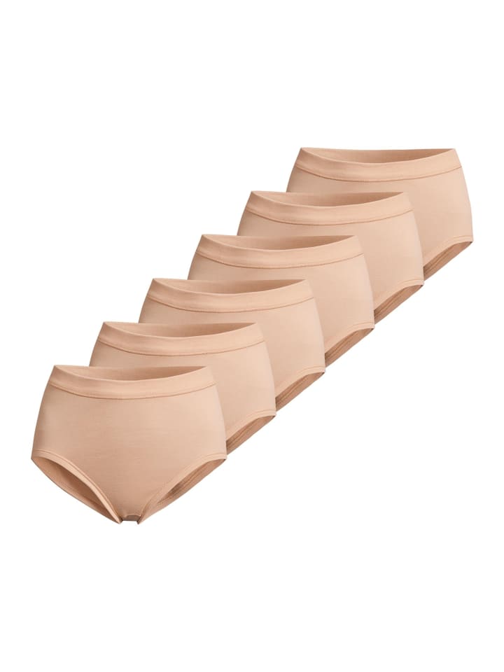 

Conta Трусы с высокой талией из тонкой ребристой вязки, бежевые