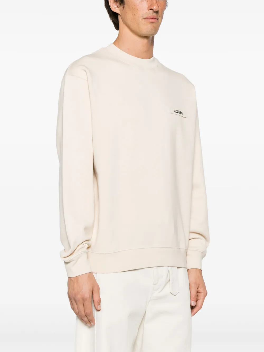 Толстовка Le Sweatshirt Gros Grain JACQUEMUS, нейтральный — фото 3