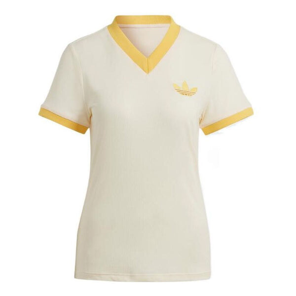 

Футболка adicolor 70s v-образный вырез футболка Adidas, желтый