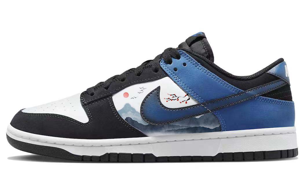 

Кроссовки Nike Dunk Skateboard Shoes Unisex Low-Top Blue White, синий