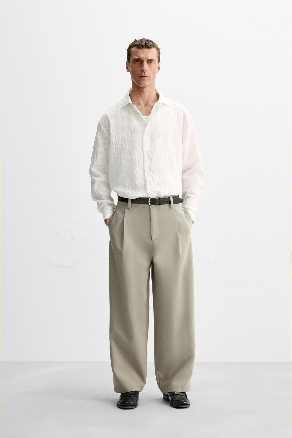 

Рубашка в полоску ZARA, цвет striped