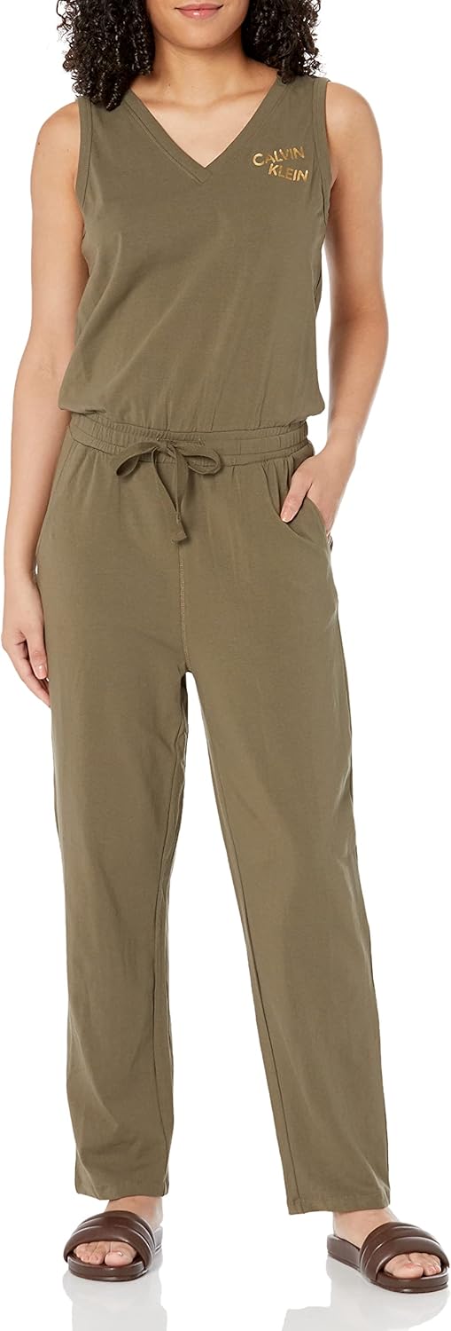 

Женский свободный комбинезон Calvin Klein с логотипом и шнурком, Caper