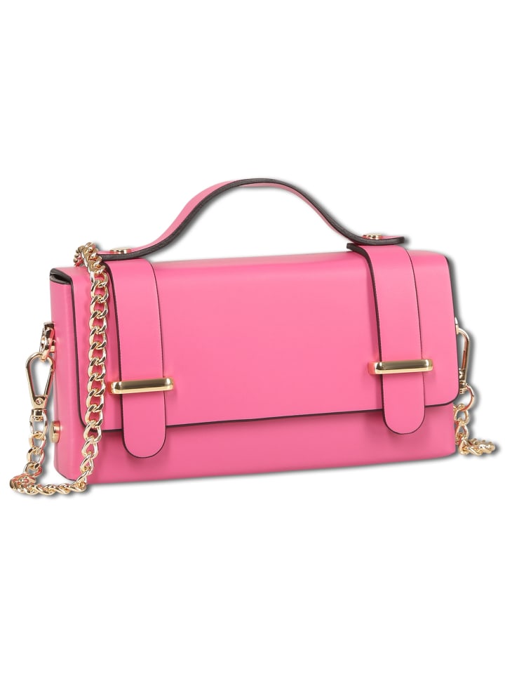 

Кожаная сумка Toscanto, цвет фуксия/розовый, примерно 19 см