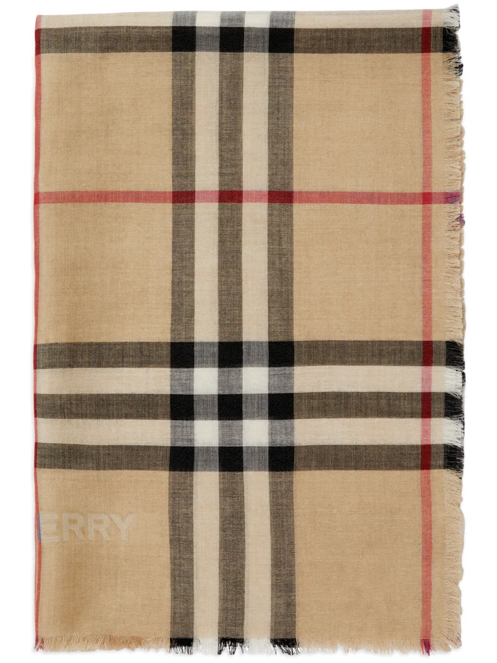 

Шарф в клетку Vintage Check BURBERRY, нейтральный