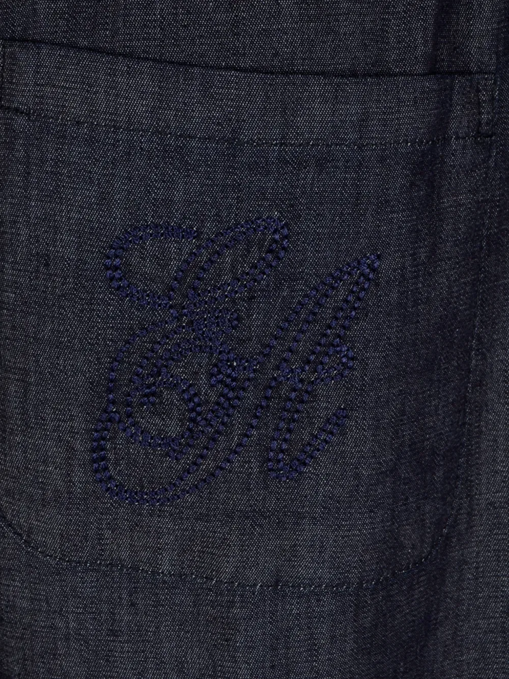 Джинсы с завязками на талии Emporio Armani, синий — фото 3