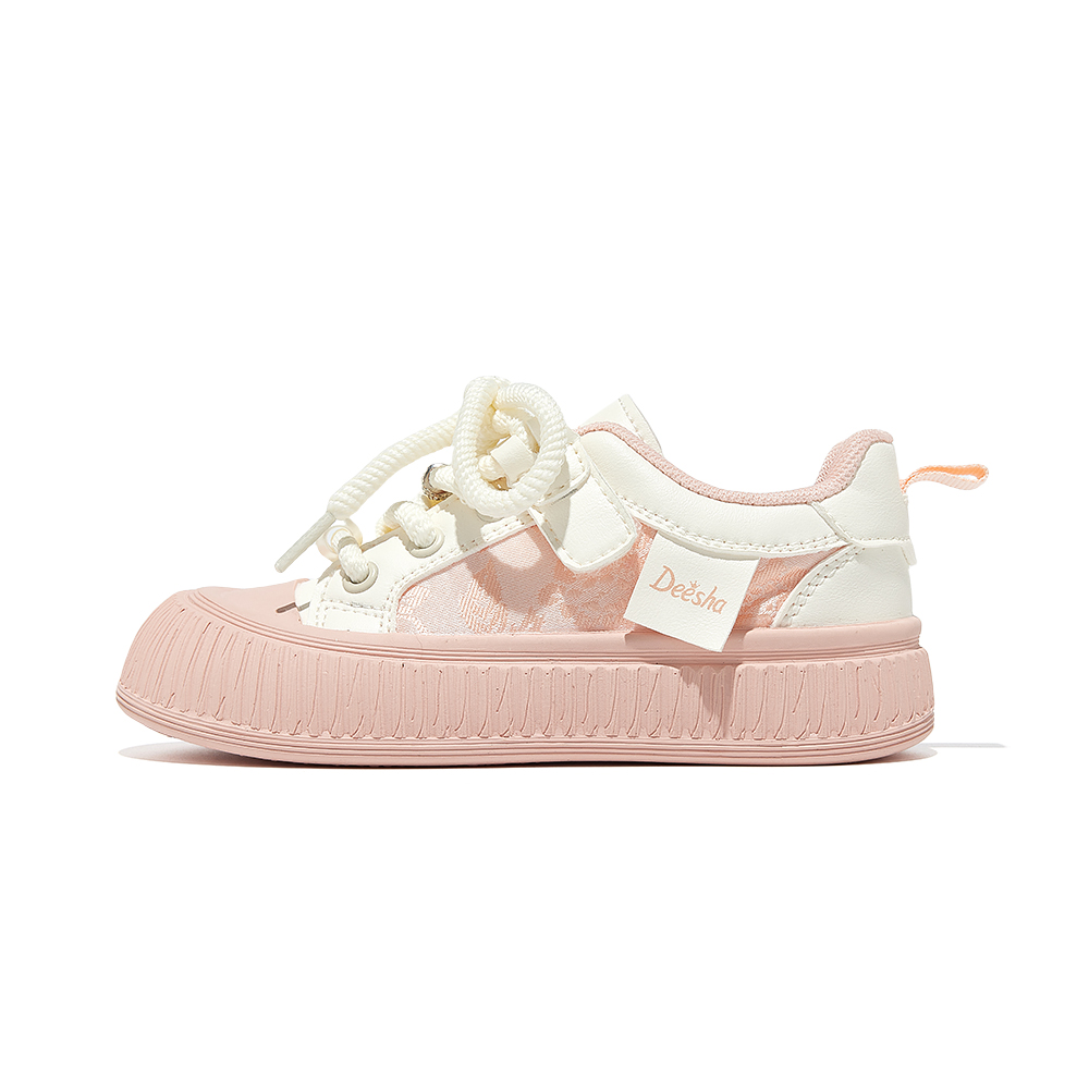 

Износостойкие дышащие легкие повседневные детские кроссовки Kids' Deesha, розовый