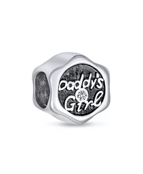 

Бусина-Подвеска «Отцовская любовь» из стерлингового серебра для браслета дочери Bling Jewelry, black