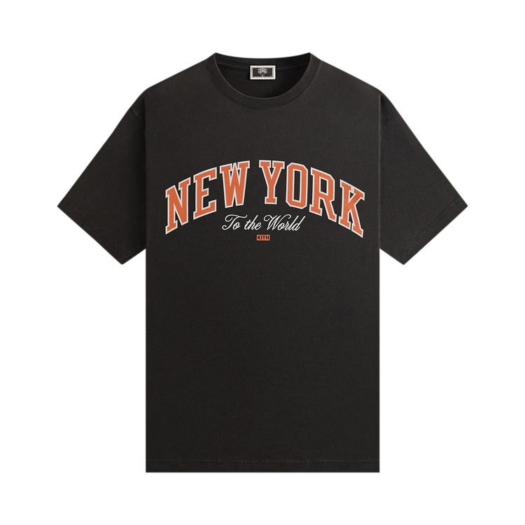 

Футболка Kith For The New York Knicks New York To The World Vintage Tee 'Black', черный