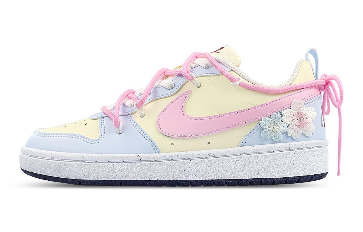 

Кроссовки для скейтбординга Court Borough Kids GS Low-top, синие/розовые Nike, синий