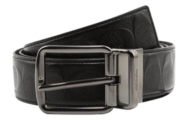 

Мужской кожаный ремень COACH, Черный