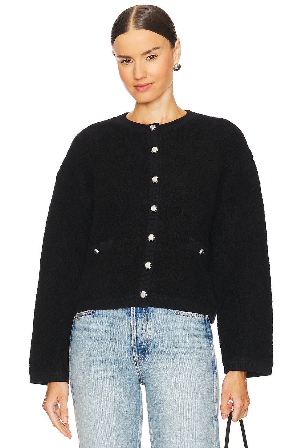 

Кардиган kaia букле Rag & Bone, черный