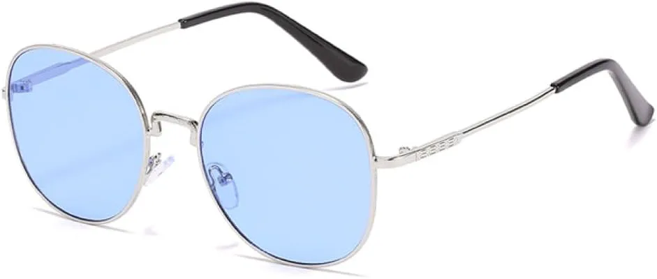 

Зеркальные солнцезащитные очки 2027 года для женщин и мужчин, очки для вождения, мужские солнцезащитные очки UV400, модные розовые очки для женщин MTZJH, Silver Blue