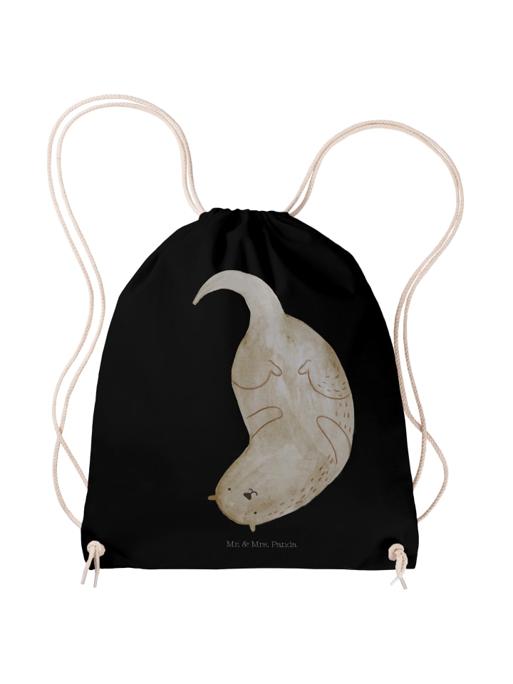 

Спортивная сумка Otter Upside Down, без слов, черного цвета Mr. & Mrs. Panda