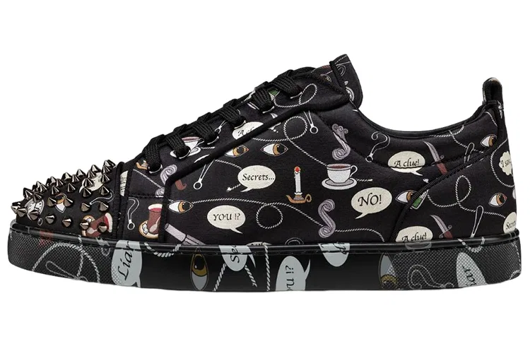Кроссовки кожаные Christian Louboutin Louis Junior 1.0 Black