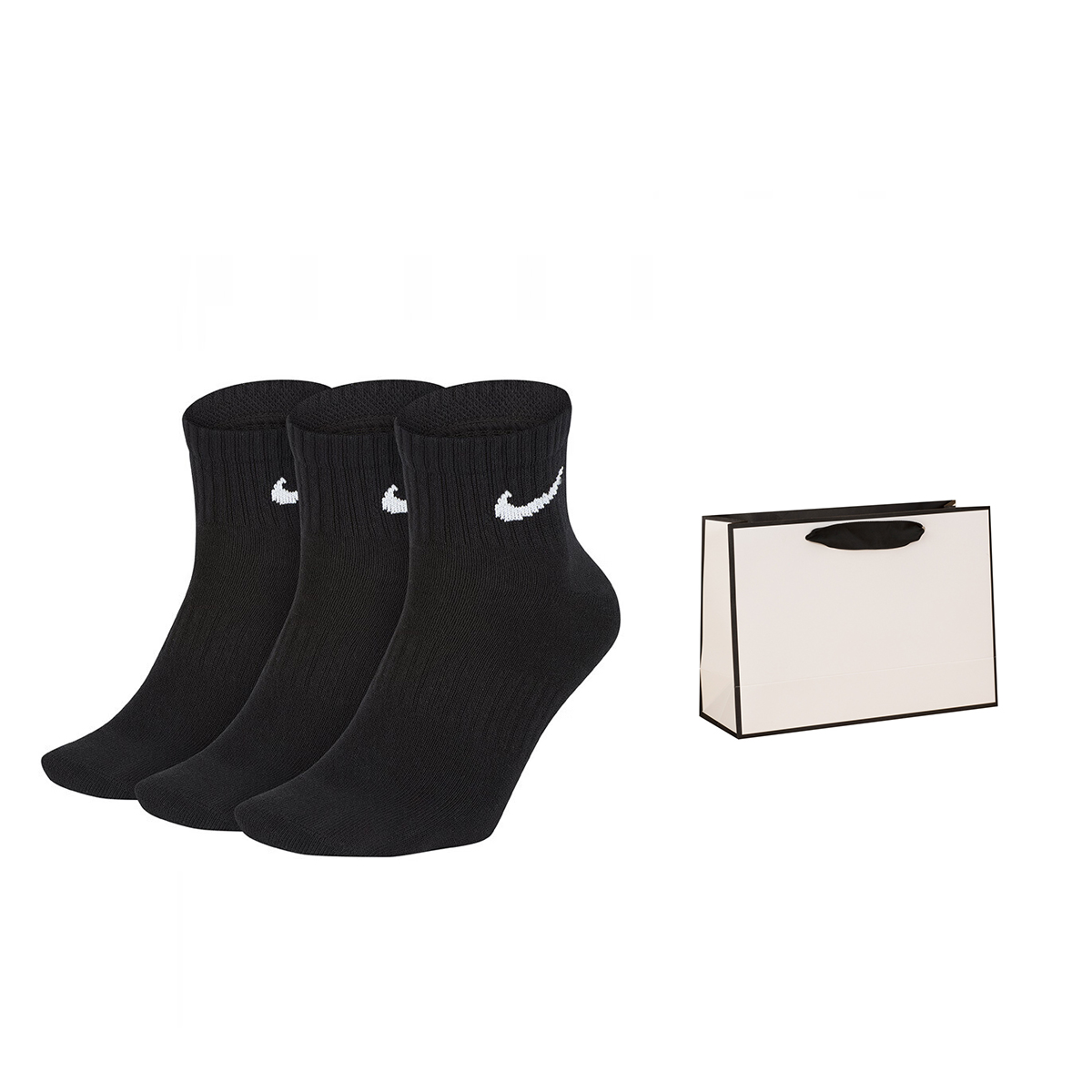 

Подарочная коробка носков Unisex 3 пары черные Nike