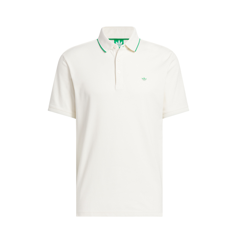 

Футболка поло Twistknit Trefoil Adidas Originals, белый
