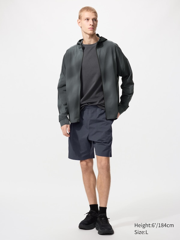 Толстовка Dry-Ex с UV-защитой на молнии (принт) Uniqlo, 03 grey — фото 2