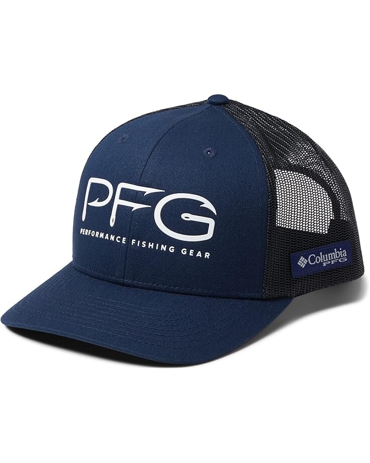 

Бейсболка Columbia PFG Mesh Snapback Hooks Ball Cap, цвет Collegiate Navy/White PFG