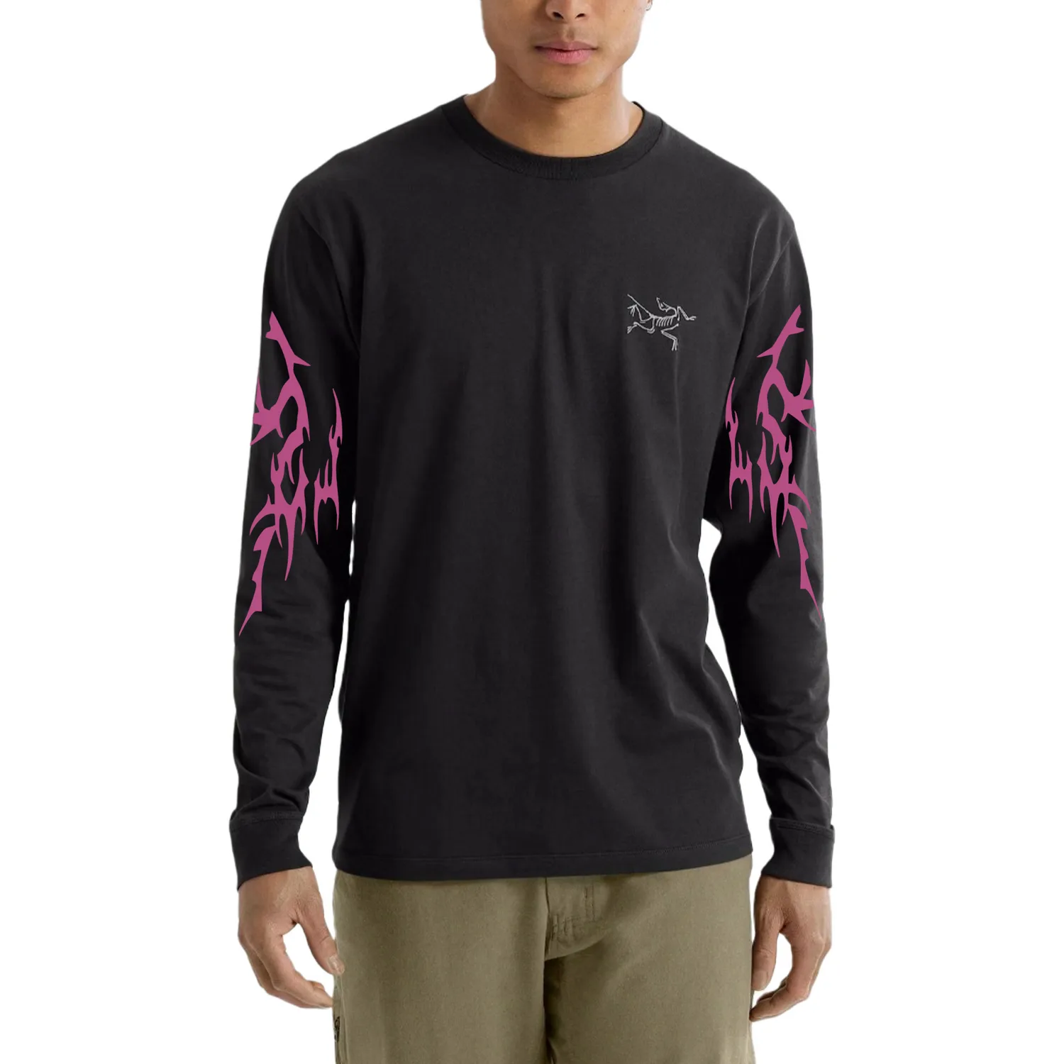 KRAGG Футболка Unisex Crew Neck Moderate Straight Fit Arcteryx, черный/черный — фото 4