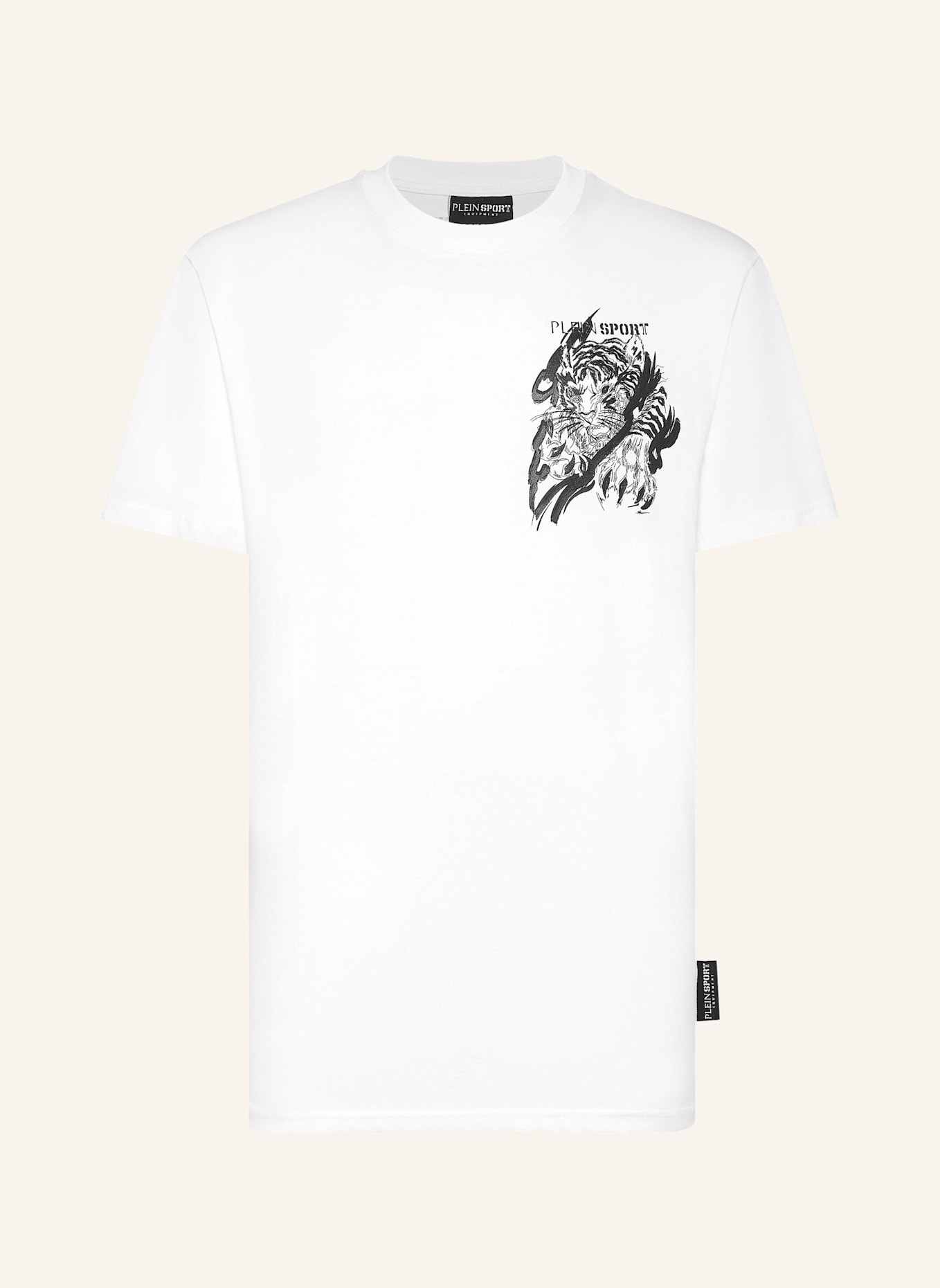 

Футболка с тигром Plein Sport, белый