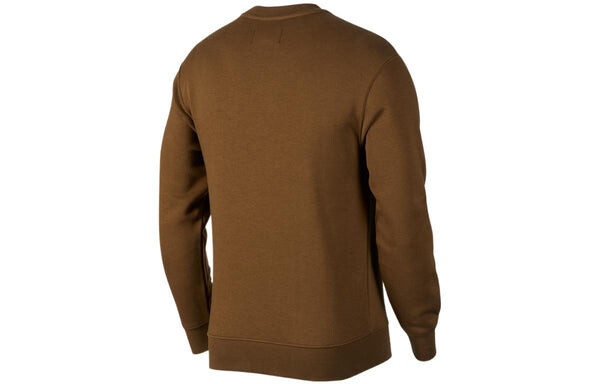 Толстовка Air Jordan Fleece Crewneck Top 'Olive', зеленый — фото 2