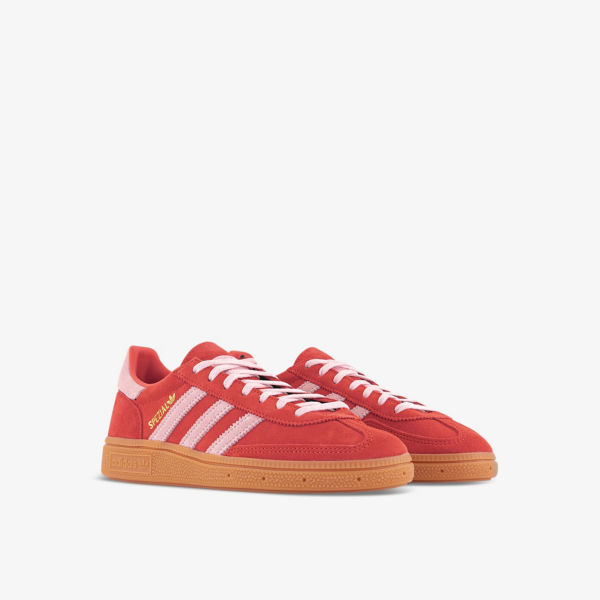 Кроссовки замшевые Adidas Handball Spezial, красный — фото 3