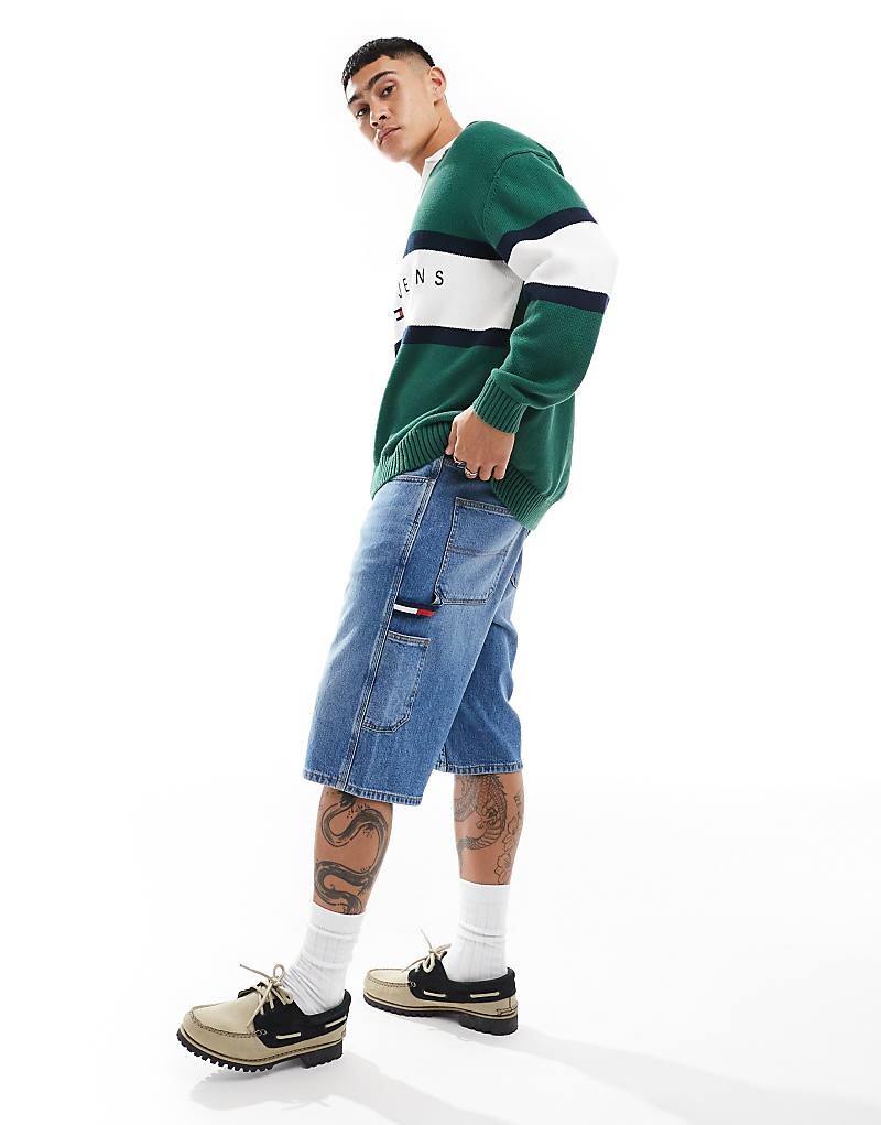 

Джинсовые шорты с принтом Tommy Jeans