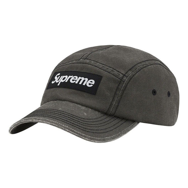 

Бейсболка washed cordura camp cap 'grey black white' Supreme, серый