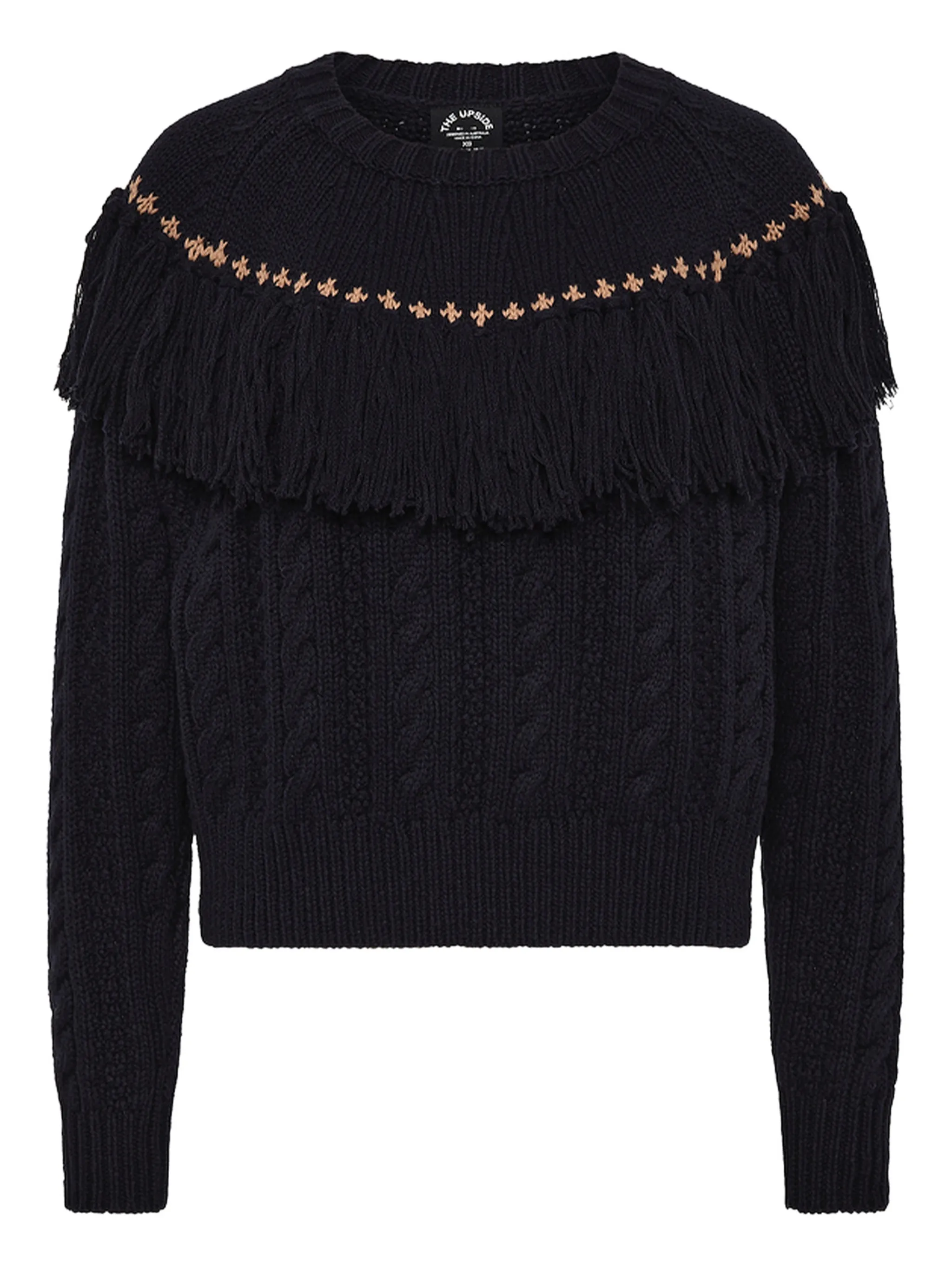 

Свитер Clara с вышивкой The Upside, синий