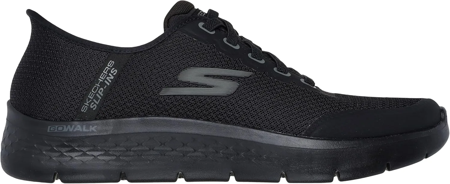Мужские тапочки Skechers GO Walk Flex - черные — фото 3