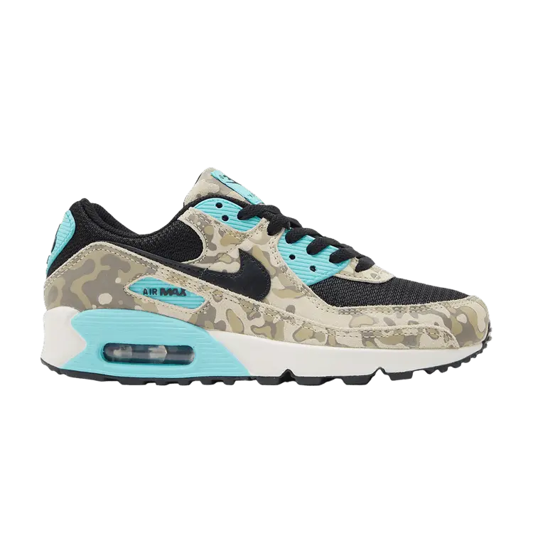 

Кроссовки Nike Air Max 90 Premium 'Camo Pack - Aurora Green', желто-коричневый