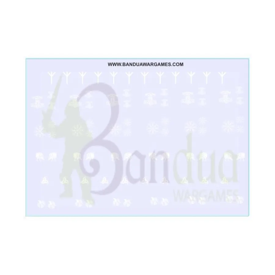 

Лист с наклейками с символами викингов, Decal Sheets (Bandua Wargames)