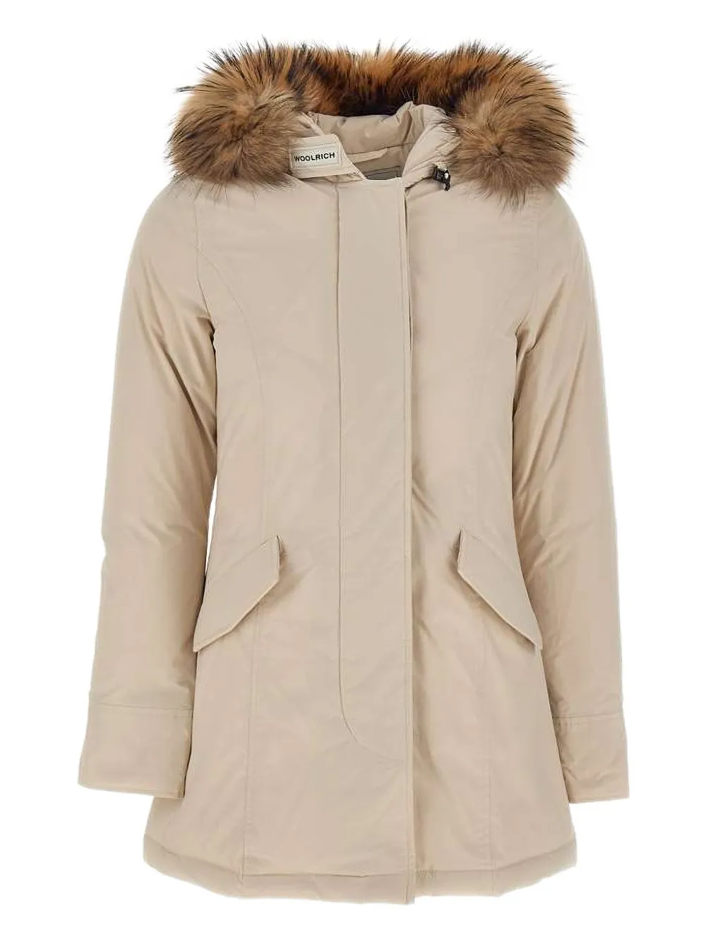 

Парка с капюшоном и мехом WOOLRICH, нейтральный