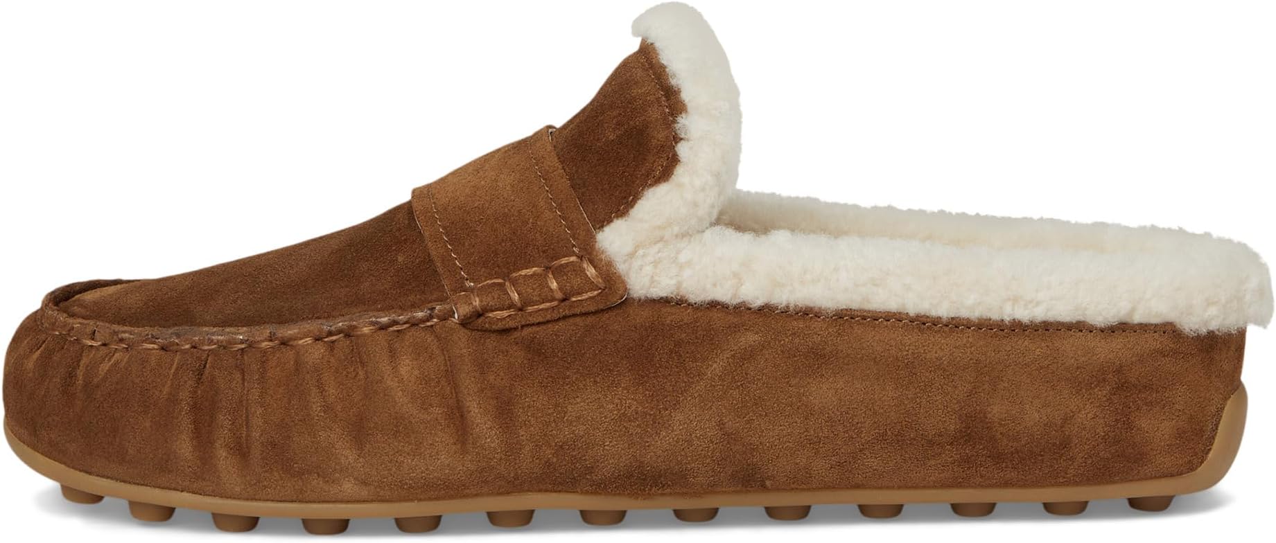 Тапочки Vince Women's Berkley Shearling Mule/Clog Shoes, Elmwood — фото 4