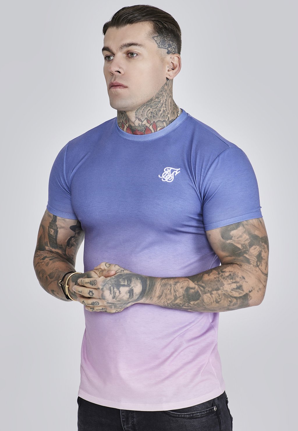 

Футболка с принтом FADE SIKSILK, розовый