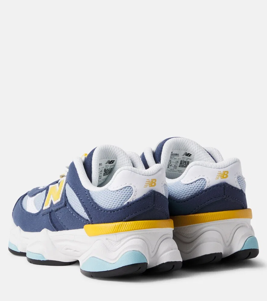 Кроссовки 9060 с замшевой отделкой New Balance Kids, синий — фото 2