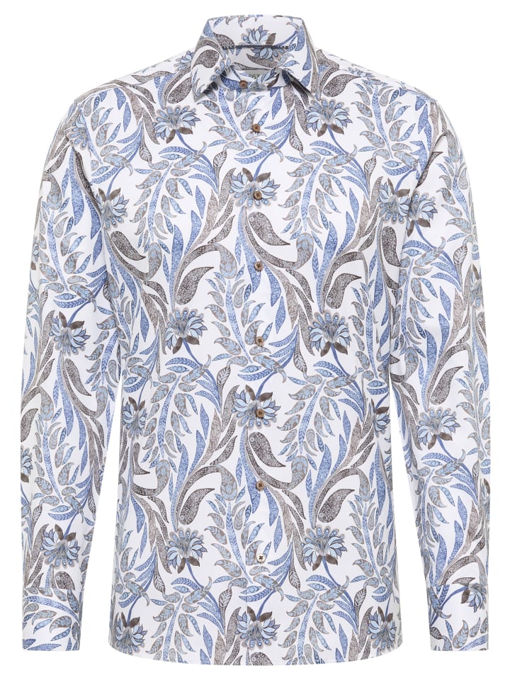 

Рубашка облегающего кроя светло-голубого цвета Eterna