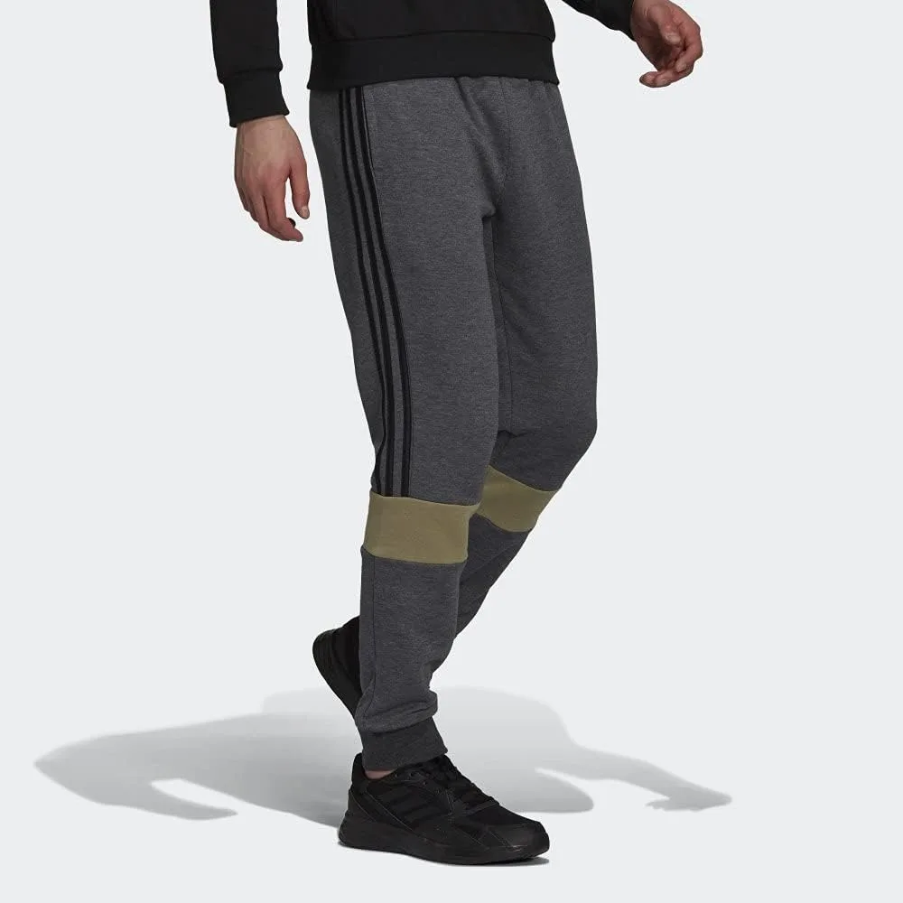 Брюки Adidas Men's Three Stripe Tricot Track, темно-серый/черный — фото 4